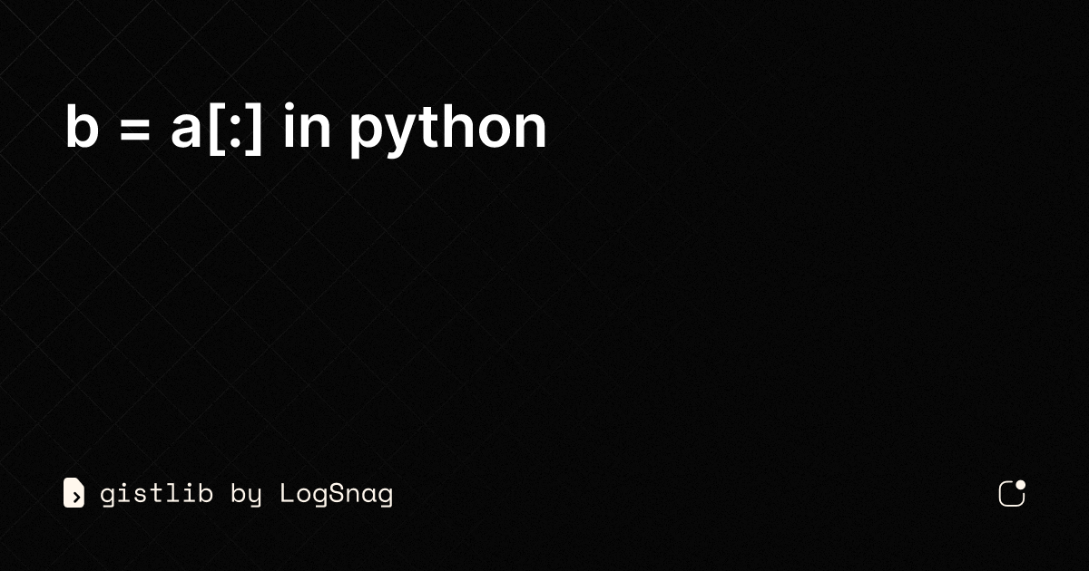Gistlib b a in python