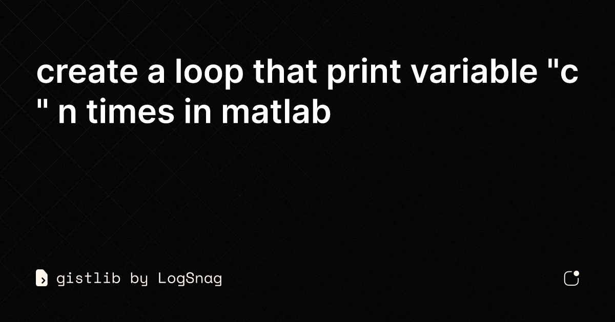 gistlib - create a loop that print variable 