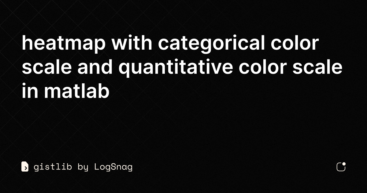 gistlib - heatmap with categorical color scale and quantitative color ...