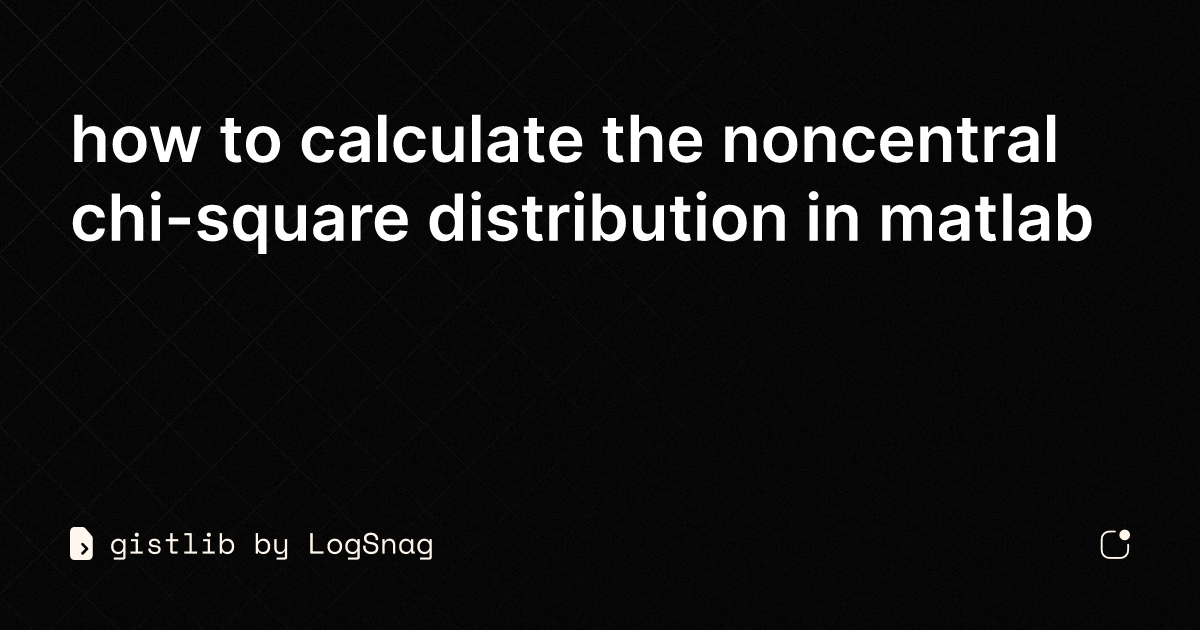 noncentral t distribution matlab