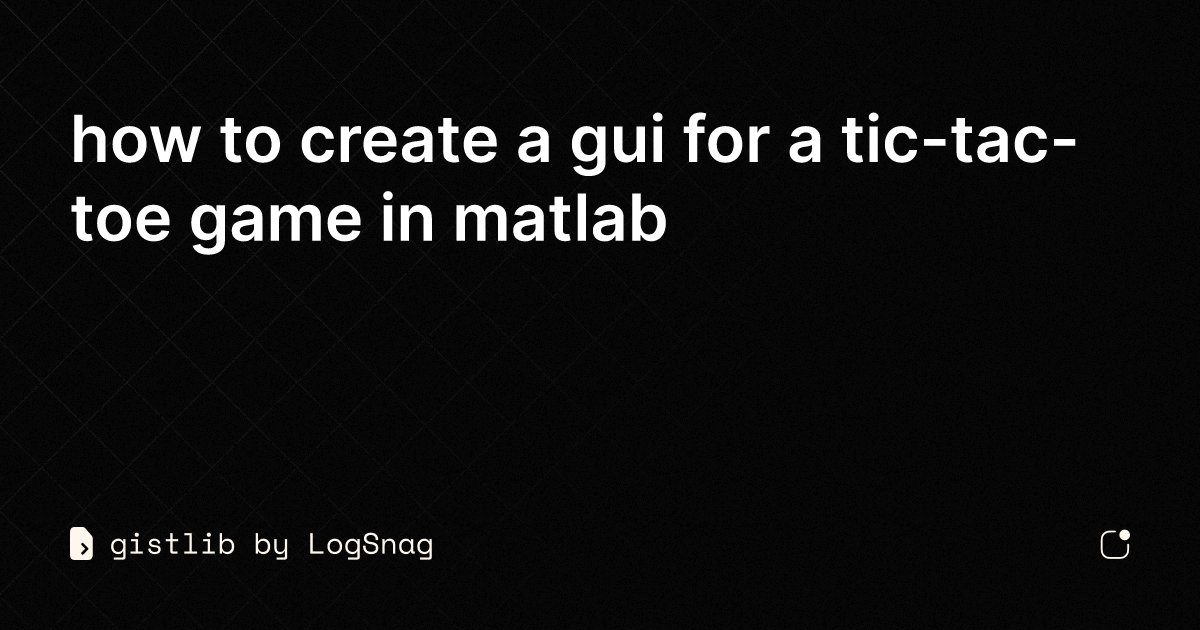 Matlab How To Create A Gui