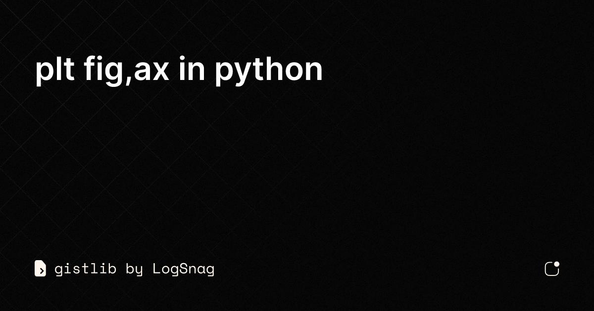 gistlib plt fig,ax in python
