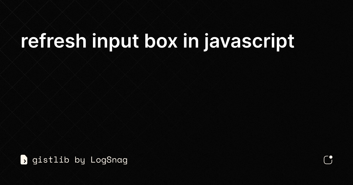 input box html javascript